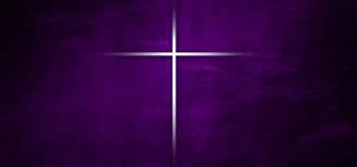 Cross with Purple Background